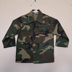 Rothco Jr. GI BDU Shirt Up To 29.5" Chest Youth Size 2 Woodland Camo Camouflage